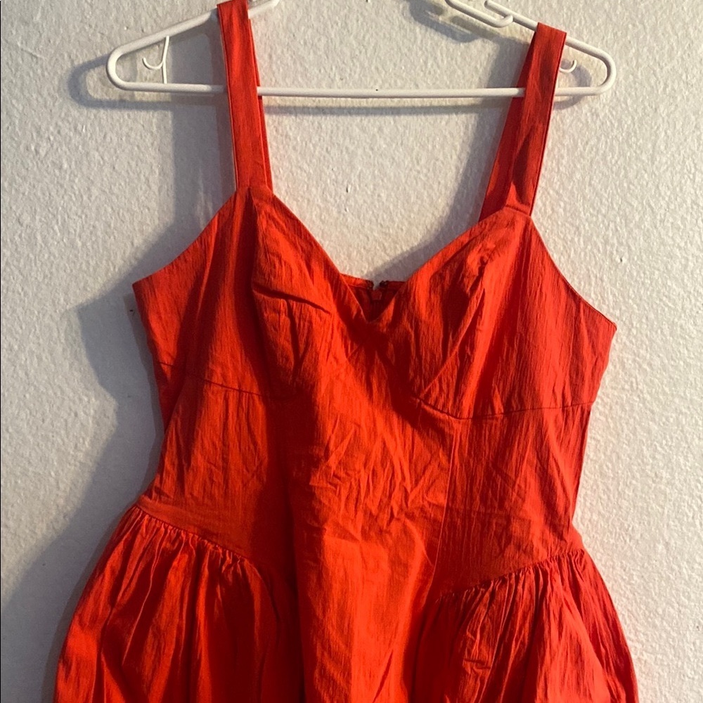 Elegant Red High Low Dress